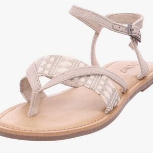 Tom's Lexie Novelty Canvas Sandal - Size 9